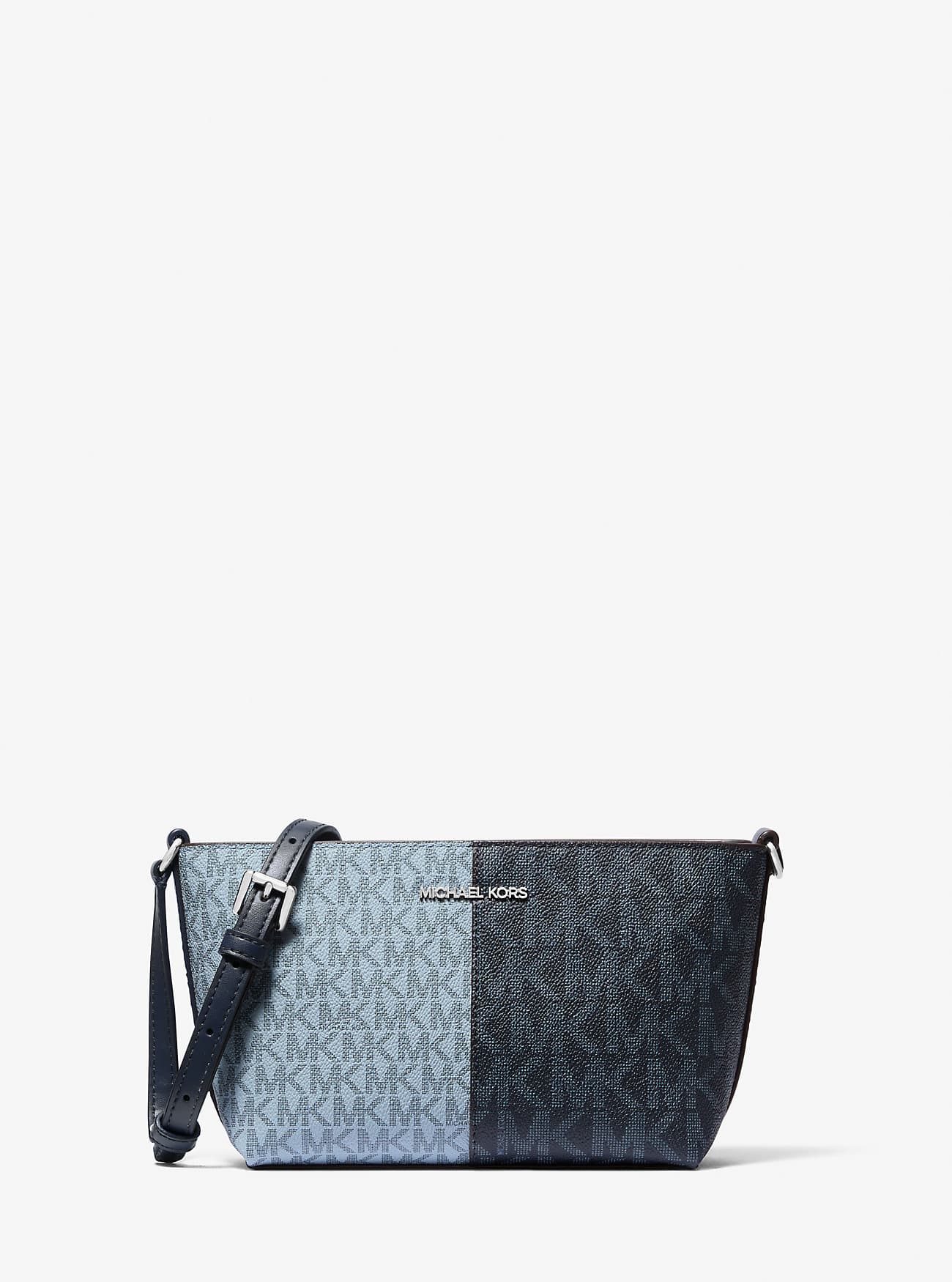 Michael Kors Jet Set Travel Small Two-Tone Logo Crossbody Bag