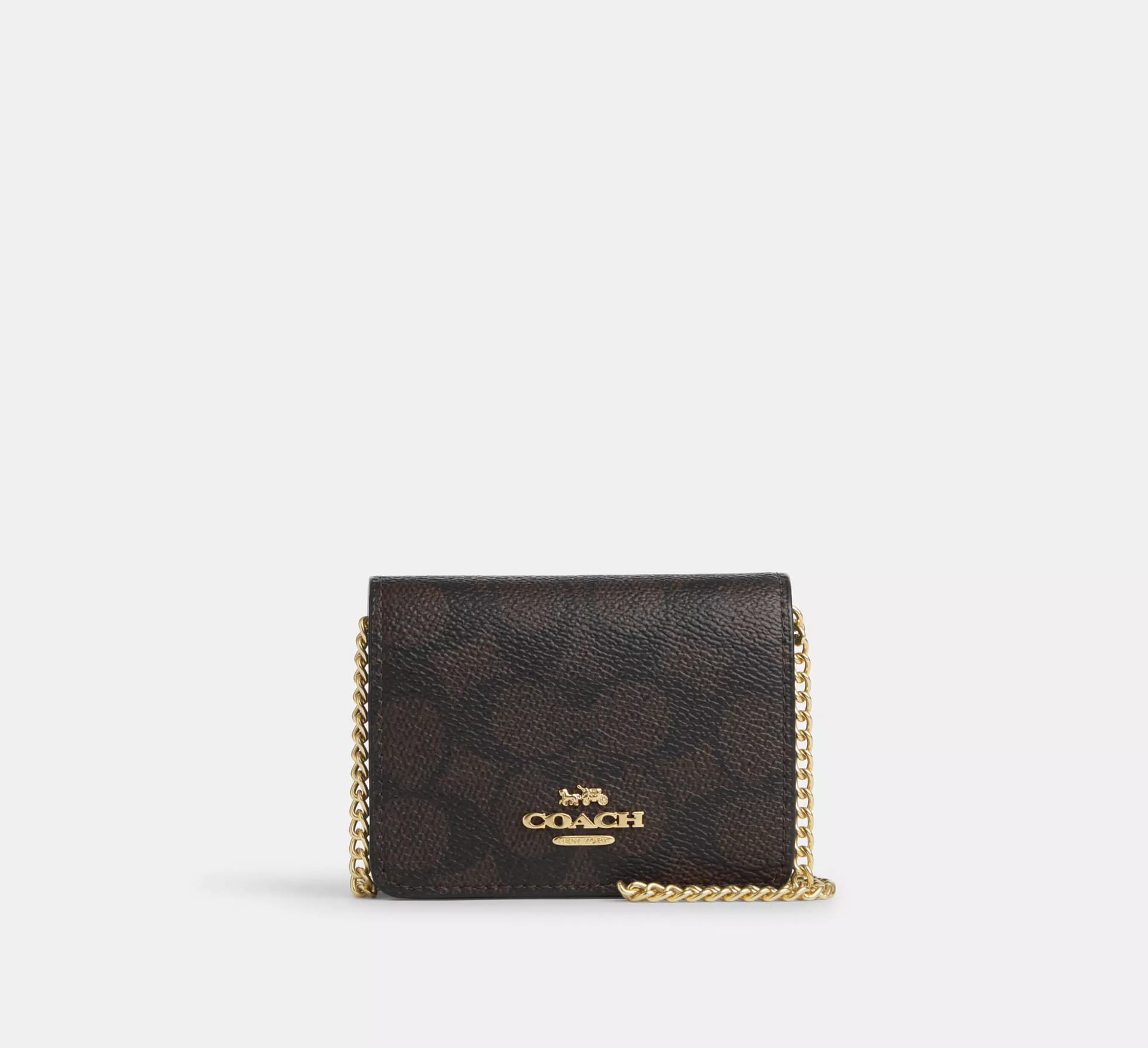 Mini Wallet On A Chain In Signature Canvas