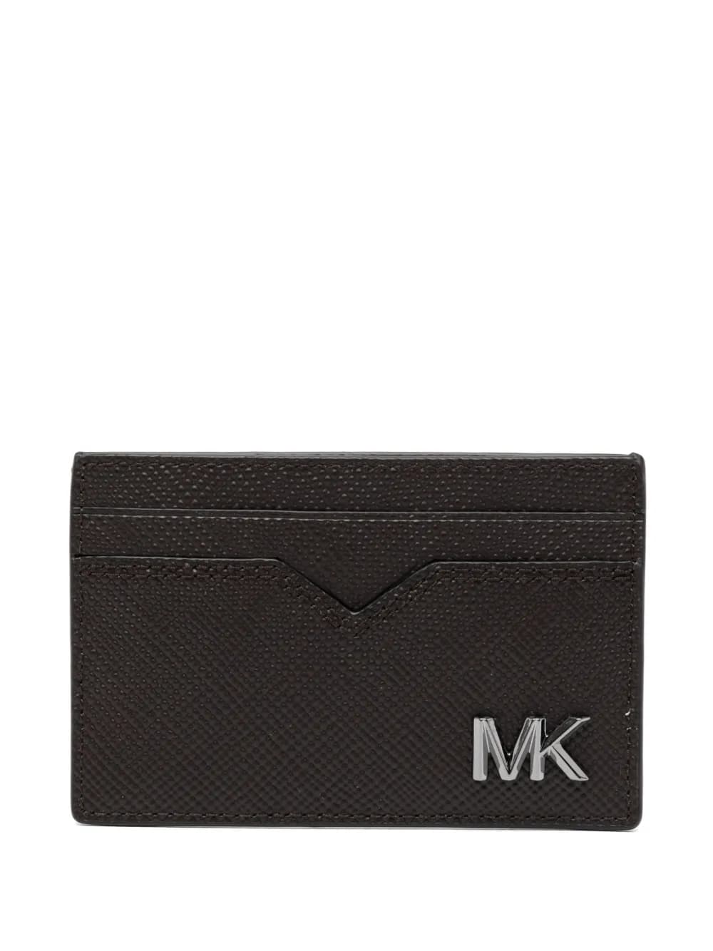 Michael Kors Mens Edison Scratch-Resistant Crossgrain Leather Card Case